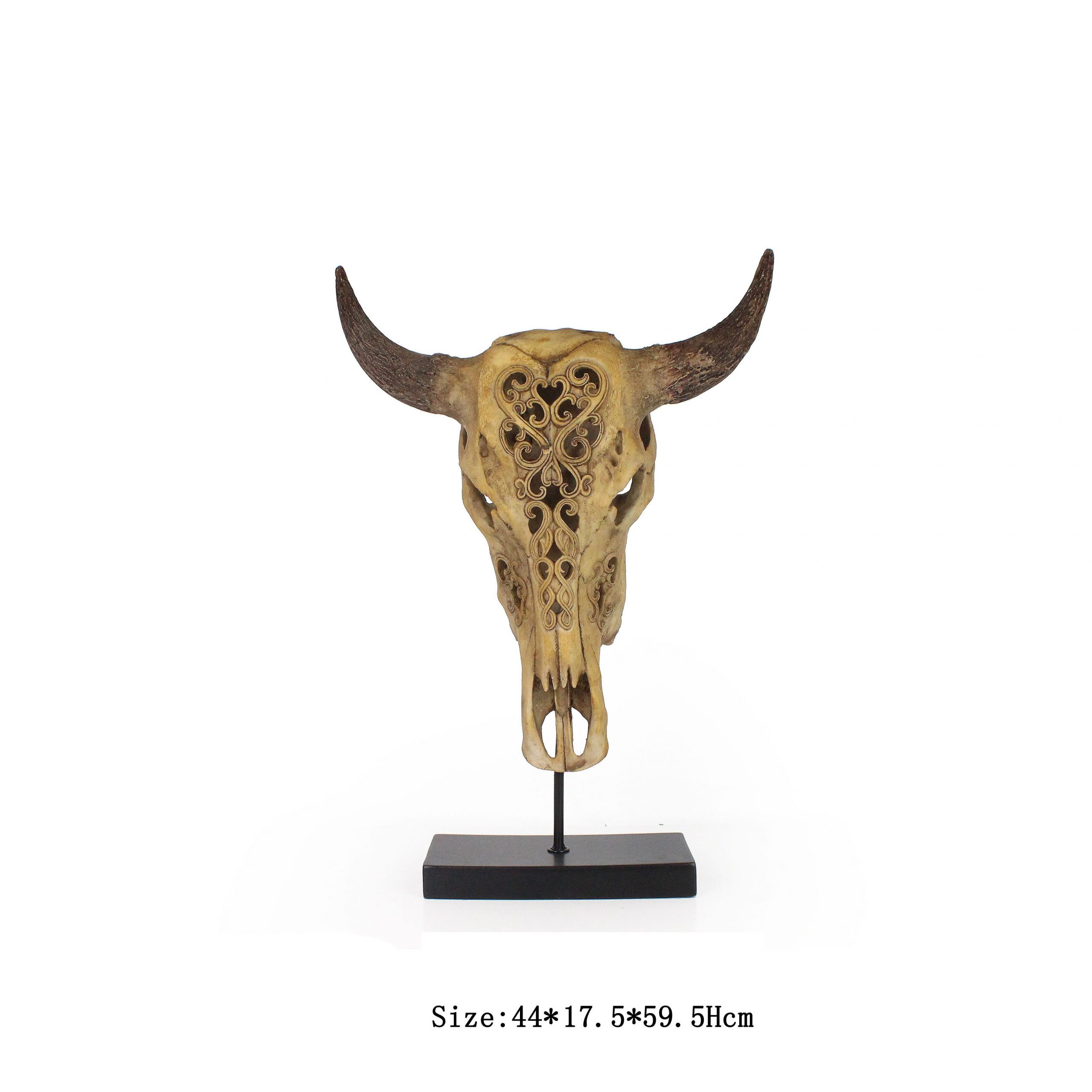 Resin Cow Skull Plaque Premium JNS Consortium